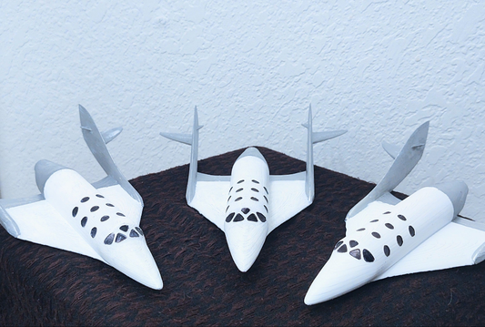 Virgin Galactic Spaceship Scale Model - Made and Handpainted in Las Cruces New Mexico