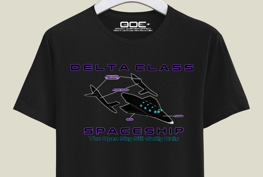 Organ Overview Effect "Delta Class Spaceship" T-shirt