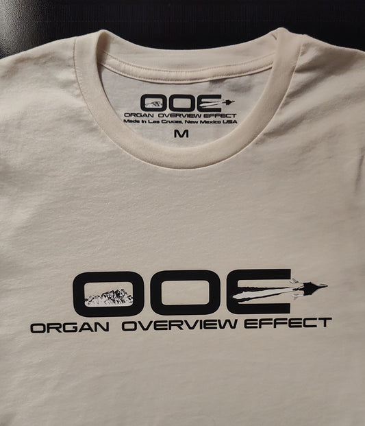 Organ Overview Effect Logo T-shirt Sand