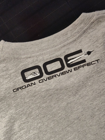 Organ Overview Effect Logo T-shirt Grey